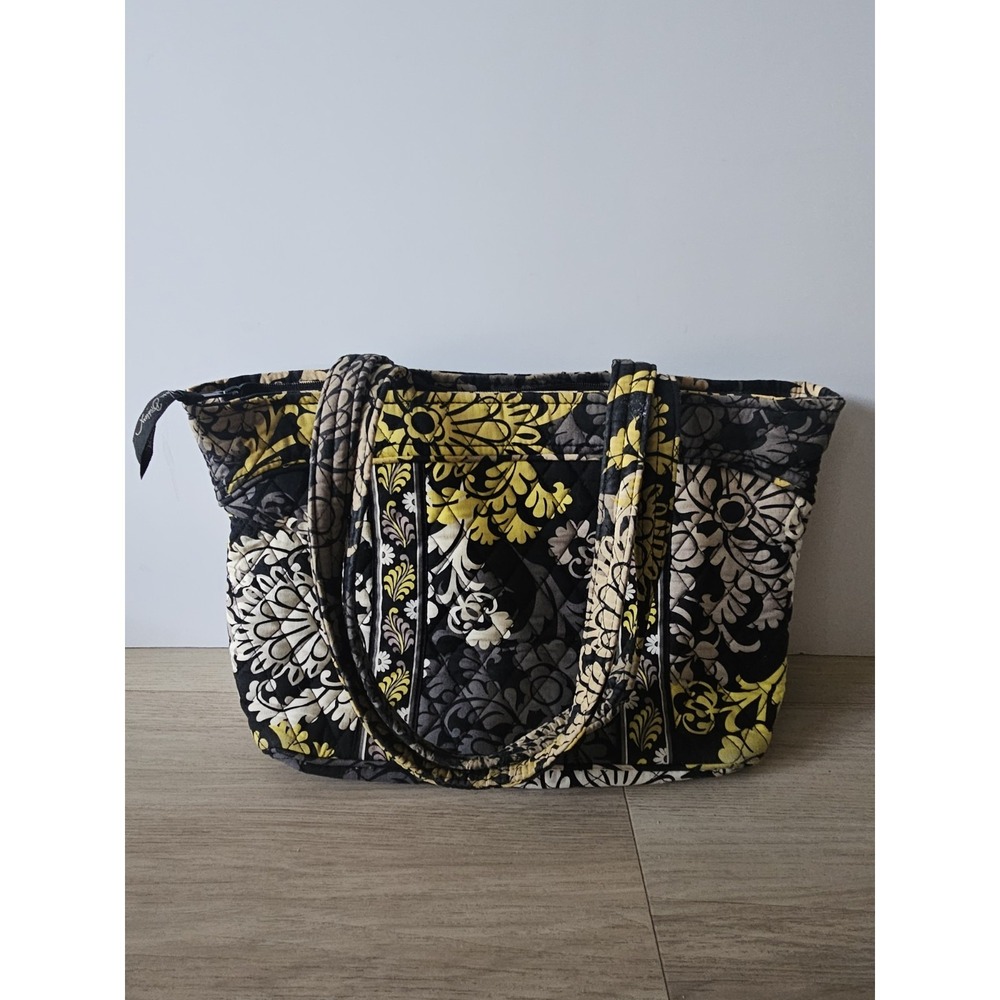 Vera Bradley Retired "Baroque" Quilted Cotton Classic Tote Shoulder Bag Floral